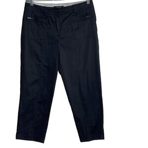 SANDRO‎ SPORTSWEAR BLACK CROPPED PANTS SIZE 10